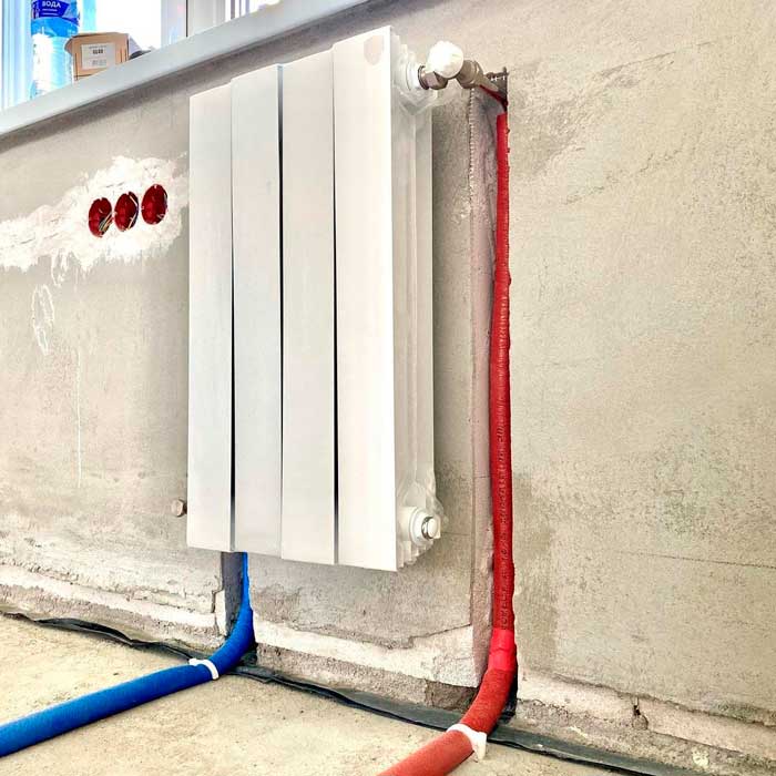 Трубки для нижнего подключения радиаторов отопления