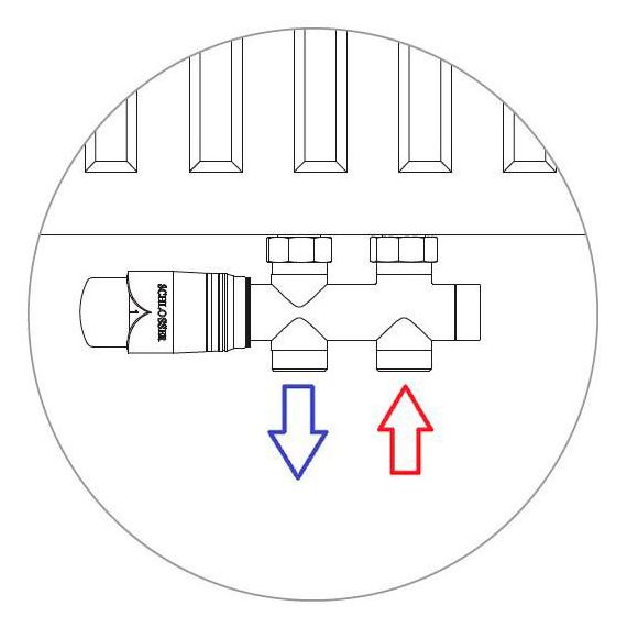 Комплект подключения Schlosser 602100059.RAL90051 DUO-PLEX Черный, Прямой, Вид подключения: Прямой, Цвет: Черный, Модификация: С Термоголовкой, изображение 5