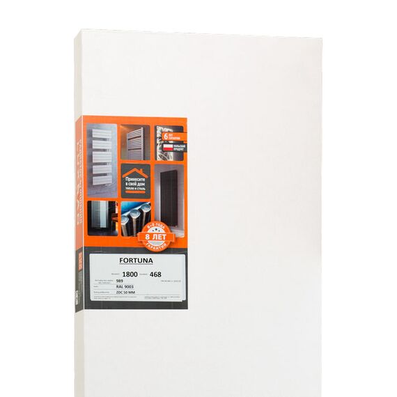 Трубчатый радиатор Luxrad Fortuna 1800x468, цвет белый RAL 9003, Цвет: Белый, Высота: 1800, Длина: 468, изображение 14