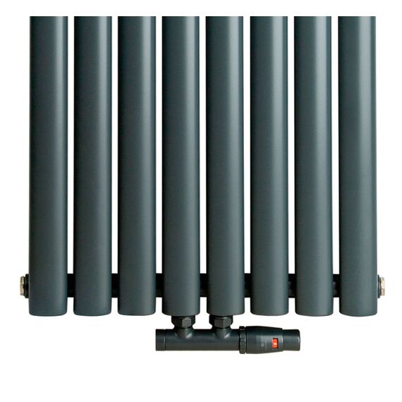 Трубчатый радиатор Luxrad Fortuna 1800x468, цвет серый RAL 7016, Цвет: Серый, Высота: 1800, Длина: 468, изображение 11
