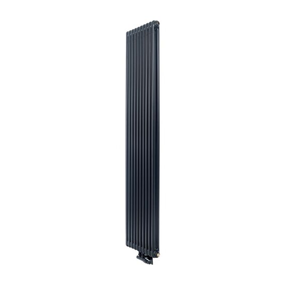 Трубчатый радиатор Luxrad Columnus 1800х450, цвет черный RAL 9005, Цвет: Черный, Высота: 1800, Длина: 450, Трубчатость: 2-х трубчатый